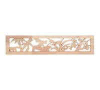 Toyvian Appliques Décoratives en Bois Sculpté Non Peint 44X10 CM pour Meubles et Portes Ornements Sculptés Traditionnels Chinois Décorations Murales Chambre à Coucher DIY