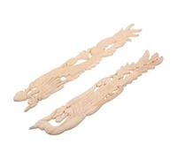 Toyvian Appliques Décoratives en Bois Sculptées De Style Européen Motifs Floraux Décorations en Bois Sculptées Sculptures Artisanales Décoration De Meubles DIY