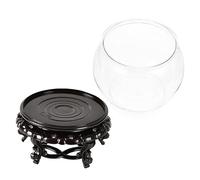 Toyvian Aquarium Plastique Transparent Globe Bocal pour Poissons Délicat Petit Récipient De Table Décoration Intérieure