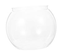 Toyvian Aquarium Rond Transparent en Plastique Incassable, Petit Aquarium de Table pour Poissons Rouges, Bol à Poissons Décoratif, Résistant aux Chutes, Facile à Nettoyer ’Entretien,