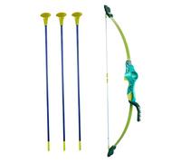 Toyvian Arc et Flèches pour Garçon Fille avec Pointes Ventouses Jeu Extérieur Sûr Plastique Prise Confortable Set Tir à Arc pour Garçons et Filles