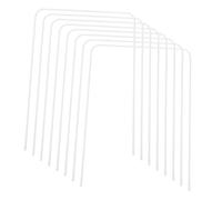 Toyvian Arceaux de Croquet Métalliques Blancs 8 Pièces pour Jardin | Usage Intérieur ou Extérieur, Montage Facile, Format Portable, Jeu Multijoueur