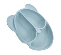 Toyvian Assiette à Ventouse Pour Garçon Fille Plateau à Nourriture Silicone Assiette Divisée Pour Tout-petits Apprendre à Manger