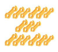 Toyvian Attelle de Traction pour Jambe de Poulet en PVC Confortable et Réutilisable, 15pcs Bagues de Correction pour Pattes de Poussin, pour Oiseau et Canard