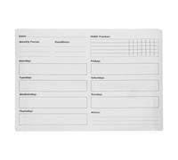 Toyvian Autocollant Tableau Blanc Hebdomadaire en PVC Amovible pour Mur | Disposition Hebdomadaire, Surface Lisse et Réinscriptible, pour Classe, Tâches Ménagères, Portes Intérieures