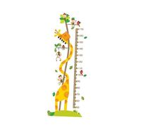 Toyvian Autocollant Toise Garçon Fille Sticker Croissance Mural Pvc Design Animaux pour Chambre ou Salon
