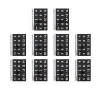 Toyvian Autocollants de Notes pour Handpan et Ethereal Drum, 10 Pièces Pvc Noir, Qualité Fiable pour Apprentissage Musical et Progression Rapide