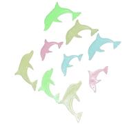 Toyvian Autocollants Muraux Lumineux Créatifs Dauphin Pour Chambre D'garçon Et Filles, Plastique Sécurisé, Couleurs Mélangées, Décoration Fluorescente 3d, 36 Pièces Pour Maison Et Fête