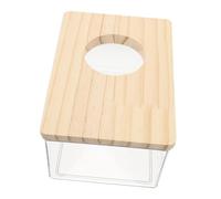 Toyvian Bac De Bain Transparent pour Hamsters Et Gerbilles Bassine Portable pour Cage Animaux Bain De Sable pour Petits Compagnons