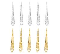 Toyvian Bague D’ongle en Alliage Ajouré, Lot de 10 Pièces pour Cosplay