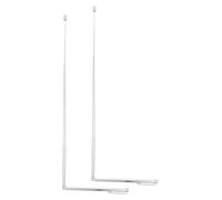 Toyvian Baguettes Télescopiques Acier Inoxydable Canne Rétractable pour Détection Eau et Recherches Paranormales et Facile à Transporter
