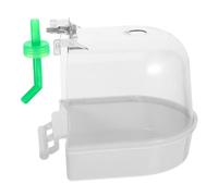 Toyvian Bain d'oiseaux pour Perruches pour Cage Intérieure pour Perroquets Petit Cube pour Oiseaux Bassin pour Oiseaux Fournitures pour Perroquets