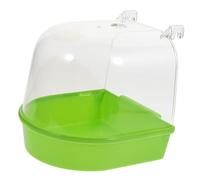 Toyvian Bain pour Perroquet Et Douche pour Oiseaux Fournitures pour Cage Récipient De Lavage pour Petits Oiseaux comme Perruches Ondulées Lavable à Sec Eau