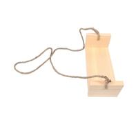 Toyvian Balançoire Photographique en Bois Naturel pour -Né Accessoire Suspendu Fait Main Siège Rembourré Dimensions 30X13X10 CM Séance Photo Bébé Garçon et Fille