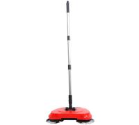 Toyvian Balayeuse à Pousser Multifonction Balai à Main et Pelle, Poignée Réglable en Acier Inoxydable, Brosse Rotative 360°, Poubelle Fermée Anti-Allergies, pour Sols Durs Domestiques