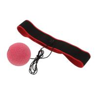 Toyvian Balle de Réaction Main-œil Balle Réflexe de Boxe Bandeau Rouge PU Corde Élastique Améliore la Coordination Vitesse de Réaction pour Boxe et Kickboxing