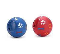 Toyvian Balle Distributrice de Nourriture pour Chien Parfum Lacté, Jouet Éducatif Interactif en Plastique Sûr, Petite Taille Bleue, Anti-Fuite, Jeu Stimulant pour Chiens Adultes et Chiots