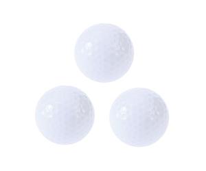 Toyvian Balles de Golf Blanc pour Nuit Lumineuses LED, 3 Pièces | Surlyn 45g, Usage à L’aube Crépuscule, Réutilisables, Éclat Actif 8 Après Impact