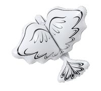 Toyvian Ballon Aluminium 4d Colombe Blanche 1 Pc, Ballon Commémoratif et Décoratif pour Mariage, Fête Anniversaire et Cérémonie, Accessoire Photo Élégant et Réutilisable