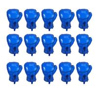 Toyvian Ballons en Aluminium 20 Pouces de Moufles de Boxe Bleus Lot de 15 Pièces - Décoration Gonflable Sportive pour Fête D’Anniversaire Thème Boxe