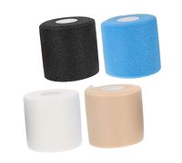 Toyvian Bandage Élastique Auto-Adhésif 4Pcs pour Sport Bandage Protecteur en Mousse -Bandage Athlétique pour Course Natation et Récupération Musculaire