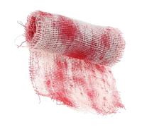 Toyvian Bande de Sanglant Halloween Décoration Gauze Effrayante pour Maison Hantée Bande de Mise Garde à Couper Essuie-tout Sanglant pour Ambiance Macabre