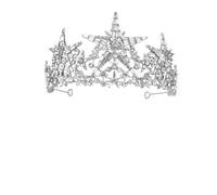 Toyvian Bandeau à Couronne en Alliage Argenté Décoration de Cheveux pour The Princess Bride, Accessoire Élégant pour Mariages et Jeux de Rôle