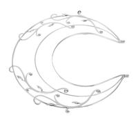 Toyvian Bandeau Renaissance à Trois Couches en Métal Argenté Forme Branche D'arbre, Accessoire de Coiffure Vintage Confortable pour Mariage et Loisirs Créatifs