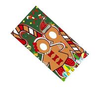 Toyvian Bannière Décorative de Noël en Polyester Doux Motif Bonhomme ’Épice Taille Standard Accessoire Suspendu pour Décoration Intérieure et Séances Photo Festives