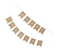 Toyvian Bannière en Lin pour Fête du 100e Jour Bébé, Drapeau Réutilisable et Facile à Installer, Décoration Festive pour Shower et Anniversaires