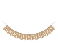 Toyvian Bannière Joyeux Anniversaire en Lin Rouge, Lettres Cœur | Décoration Réutilisable, Accessoire pour Séance Photo, Fond de Fête, Queue de Poisson, Style Élégant