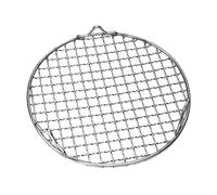 Toyvian Barbecue Inox avec Grille de Cuisson Ronde Résistante Chaleur Multi Usage pour Barbecue Extérieur et Camping