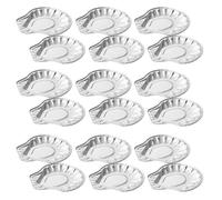 Toyvian Barquettes à Huîtres Jetables en Aluminium 100 Pièces Petits Moules Coquille pour Cuisson au Four et Barbecue Plat de Service à Fruits de Mer Moules à Griller Résistants et