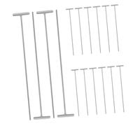 Toyvian Barre de Porte Métallique Blanche pour Cage à Oiseaux, Conception à Aiguille Unique, Mécanisme Flexible, 16 Pièces pour Entraînement et Courses de Pigeons