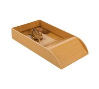 Toyvian Bassin pour Tortues avec Rampe Bol Eau pour Reptiles Plat De Nourriture pour Tortues Accessoire pour Terrarium Surface Stable