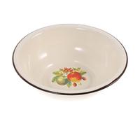 Toyvian Bassine Émaillée Épaisse Fer Multifonction pour Cuisine Récipient Lavage Légumes Fruits et Vaisselle avec Fond Antidérapant Usage Domestique et Professionnel