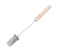 Toyvian Bâton D'allume-feu Léger en Acier Inoxydable Poignée en Bois, Outil pour Ventouses et Massage, Accessoire pour Démarrage de Feu