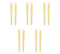 Toyvian Bâtonnets Auriculaires Aromathérapie en Alliage de Zinc Jaune, Forme Trompette, 10 Pièces pour Soulager les Démangeaisons et Améliorer L'aspiration en Extérieur