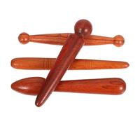 Toyvian Bâtons de Massage Manuels en Bois Naturel 4 Pièces Kit Complet, Masseur de Points de Pression Précis, Outil de Réflexologie Plantaire, Massage Pieds et Nuque Usage Quotidien