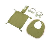 Toyvian Bavoir Bandana Sécurité Accessoires Cheveux Fille Ensemble Naissance et Photographie Né Vert à Carreaux