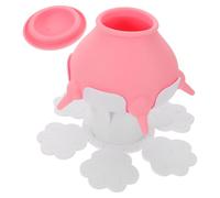 Toyvian Biberon Réglable pour Chiots et Chatons en Silicone Rose, Facile à Transporter Système Anti-résidus, pour L'alimentation Multiple des -nés
