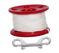 Toyvian Bobine de Plongée Aluminium avec Flotteur Haute Visibilité Enrouleur Antienlacement pour Plongée Snorkeling et Recherches sous-Marines