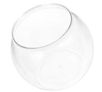 Toyvian Bocal à Poisson Transparent Plastique Aquarium Compact Aux Chocs pour Betta et Goldfish Réservoir de Bureau Élégant et Facile à Nettoyer pour Décorations de Bureau et Observation