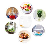 Toyvian Bocal Poisson Rond Transparent Aquarium Globe De Petite comme Petit Aquarium De Bureau Ou Décoration Intérieur