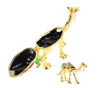 Toyvian Boîte à Bijoux Originale Métal Forme d'animal du Désert Décorative et Multifonction Présentoir Créatif pour Petits Trésors et Souvenirs de Voyage