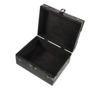 Toyvian Boîte à Bijoux Vintage en Bois Gris Cadenas à Combinaison, Coffret Trésor Décoratif et Boîte à Puzzles pour Escape Game et Rangement de Bibelots