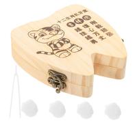 Toyvian Boîte à Dents De Garçon Fille Bois Coffret Pour Dents De Lait Souvenir Enfance Unique