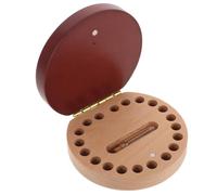 Toyvian Boîte à Dents De Lait Bois Porte-dents Pour Garçons Et Filles Compartiments Individuels Boîte à Souvenirs Pour Dents Et Cheveux