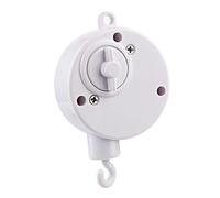 Toyvian Boîte à Musique Pour Garçon Fille Cloche Musicale Avec Mécanisme Horlogerie Support De Berceau à Remonter Éducatif Blanc