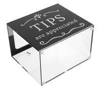 Toyvian Boîte à Pourboires Acrylique Multifonction pour Bars et Restaurants Boîte de Dons et Collecte Urne Transparente pour Tombola Pot de Stockage Pratique pour Serveurs et Musiciens